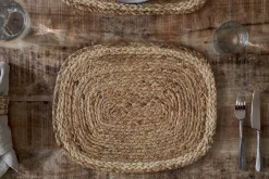 Christmas Table^Nkuku Lam Rectangular Tablemats - Natural (Set of 4)
