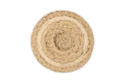 Christmas Table^Nkuku Lam Round Tablemats - Natural (Set of 4)