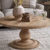Living|Coffee Tables^Nkuku Laya Round Carved Coffee Table - Natural