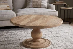 Living|Coffee Tables^Nkuku Laya Round Carved Coffee Table - Natural