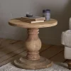 Living|Side Tables^Nkuku Laya Round Carved Side Table - Natural