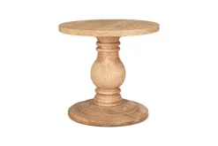 Living|Side Tables^Nkuku Laya Round Carved Side Table - Natural