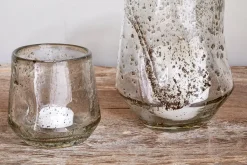 Decorative Home Accessories|Candle Holders^Nkuku Linora Recycled Glass Tealight Holder - Clear