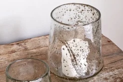 Decorative Home Accessories|Candle Holders^Nkuku Linora Recycled Glass Tealight Holder - Clear