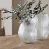 Vases|Decorative Pots & Vases^Nkuku Linsy Ribbed Glass Vase - Clear
