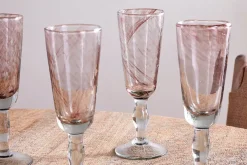 Entertaining Glasses|Wine & Champagne Glasses^Nkuku Llanera Champagne Glass - Plum - (Set of 4)