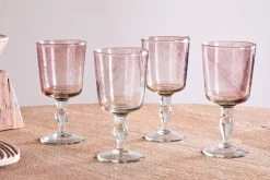 Entertaining Glasses|Wine & Champagne Glasses^Nkuku Llanera Wine Glass - Plum - (Set of 4)