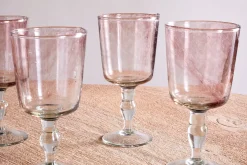 Entertaining Glasses|Wine & Champagne Glasses^Nkuku Llanera Wine Glass - Plum - (Set of 4)