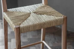 Kitchen & Dining|Bar Stools & Bar Chairs^Nkuku Lohanda Acacia & Munja Grass Counter Chair - Natural