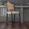 Kitchen & Dining|Bar Stools & Bar Chairs^Nkuku Lohanda Acacia & Munja Grass Counter Chair - Charcoal
