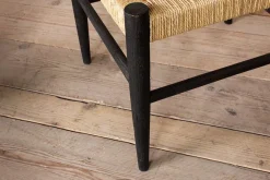 Kitchen & Dining|Dining Chairs & Benches^Nkuku Lohanda Acacia & Munja Grass Dining Chair - Charcoal
