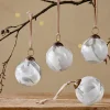 Baubles & Tree Decorations|Shades Of Nature^Nkuku Lohara Baubles - White (Set of 4)