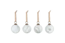 Baubles & Tree Decorations|Shades Of Nature^Nkuku Lohara Baubles - White (Set of 4)