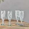 Entertaining Glasses|Wine & Champagne Glasses^Nkuku Lohara Champagne Glass - White (Set of 4)