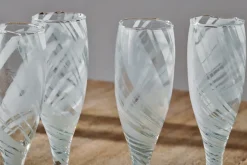 Entertaining Glasses|Wine & Champagne Glasses^Nkuku Lohara Champagne Glass - White (Set of 4)