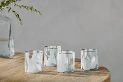 Everyday Glassware|Tumblers^Nkuku Lohara Tumbler - White (Set of 4)