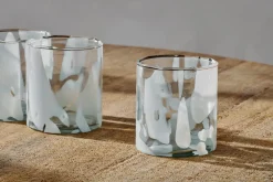 Everyday Glassware|Tumblers^Nkuku Lohara Tumbler - White (Set of 4)