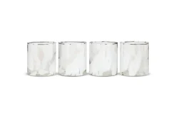Everyday Glassware|Tumblers^Nkuku Lohara Tumbler - White (Set of 4)