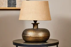 Table Lamps^Nkuku Lumbu Lamp -  Antique Brass - Small