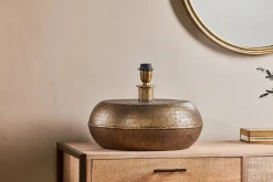 Table Lamps^Nkuku Lumbu Lamp - Antique Brass - Large