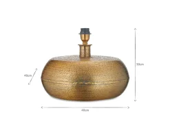 Table Lamps^Nkuku Lumbu Lamp - Antique Brass - Large