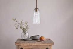 Pendant Lighting^Nkuku Lumina Recycled Glass Pendant - Clear