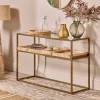 Hallway & Bootroom|Living^Nkuku Luzon Iron & Mango Wood Display Console Table