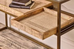 Hallway & Bootroom|Living^Nkuku Luzon Iron & Mango Wood Display Console Table