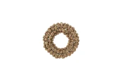 Wreaths & Garlands|Baubles & Tree Decorations^Nkuku Madhi Mini Wreath Bauble - Brass
