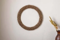 Wreaths & Garlands|New Christmas^Nkuku Madhi Wire Ball Wreath - Brass