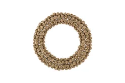 Wreaths & Garlands|New Christmas^Nkuku Madhi Wire Ball Wreath - Brass