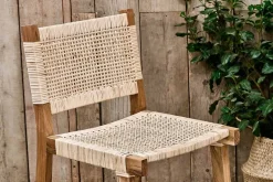 Kitchen & Dining|Bar Stools & Bar Chairs^Nkuku Madrisana Acacia & Rattan Bar Stool