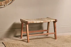 Hallway & Bootroom|Bedroom^Nkuku Madrisana Acacia & Rattan Footstool