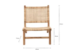 Bedroom|Living^Nkuku Madrisana Acacia & Rattan Woven Chair