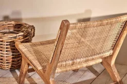 Bedroom|Living^Nkuku Madrisana Acacia & Rattan Woven Chair
