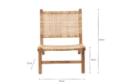 Bedroom|Living^Nkuku Madrisana Acacia & Rattan Woven Chair