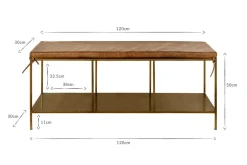 Hallway & Bootroom|Benches^Nkuku Mahi Iron & Leather Bench