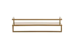 Bathroom Accessories|Storage & Shelving^Nkuku Mahi Wall Shelf With Towel Rail