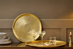 Decorative Home Accessories|Bowls & Trays^Nkuku Mahika Tray - Antique Brass