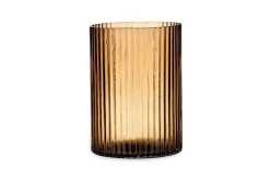 Decorative Home Accessories|Candle Holders^Nkuku Malana Recycled Glass Candle Holder - Smoke Brown