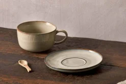 Breakfast Accessories|Teapots & Teacups^Nkuku Malia Cup & Saucer - Cream