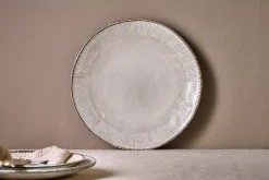 Plates^Nkuku Malia Dinner Plate - Cream