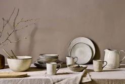 Plates^Nkuku Malia Dinner Plate - Cream