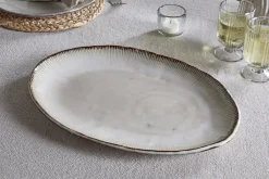 Trays & Platters^Nkuku Malia Large Oval Platter - Cream