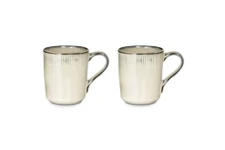 Mugs^Nkuku Malia Mug - Cream - (Set of 2)
