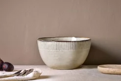 Serving Bowls|Bowls^Nkuku Malia Serving Bowl - Cream
