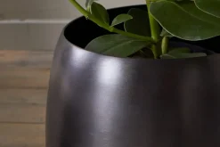 Indoor Planters^Nkuku Maliki Plant Pot - Aged Bronze