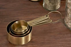 Cutlery|Cutlery^Nkuku Mane Measuring Cups - Brushed Gold