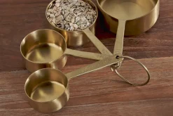 Cutlery|Cutlery^Nkuku Mane Measuring Cups - Brushed Gold