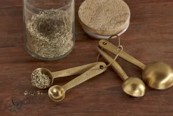 Cutlery|Cutlery^Nkuku Mane Measuring Spoons - Brushed Gold